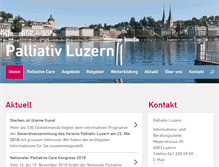 Tablet Screenshot of palliativ-luzern.ch